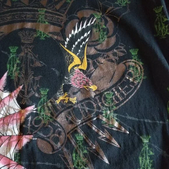 Christian Audigier. Very Rare Vintage beautiful collectible t-shirt .  L… - Picture 8 of 16